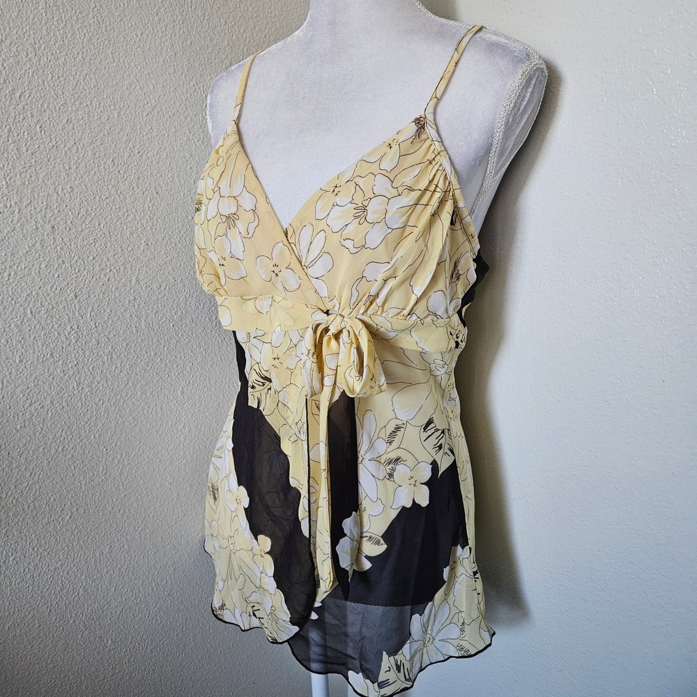 Byer California Floral Camisole Top Chiffon